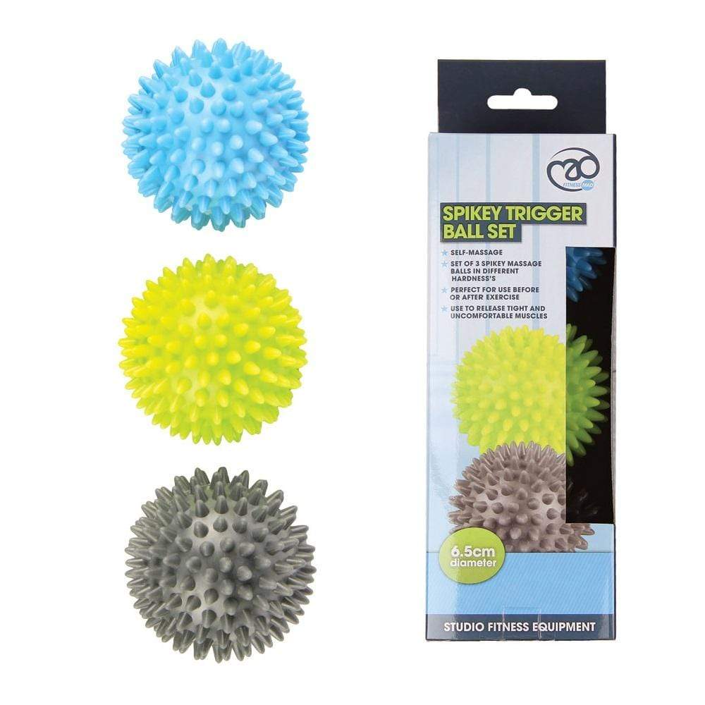 Mad Fitness Training Equipment Spikey Trigger Ball Trio