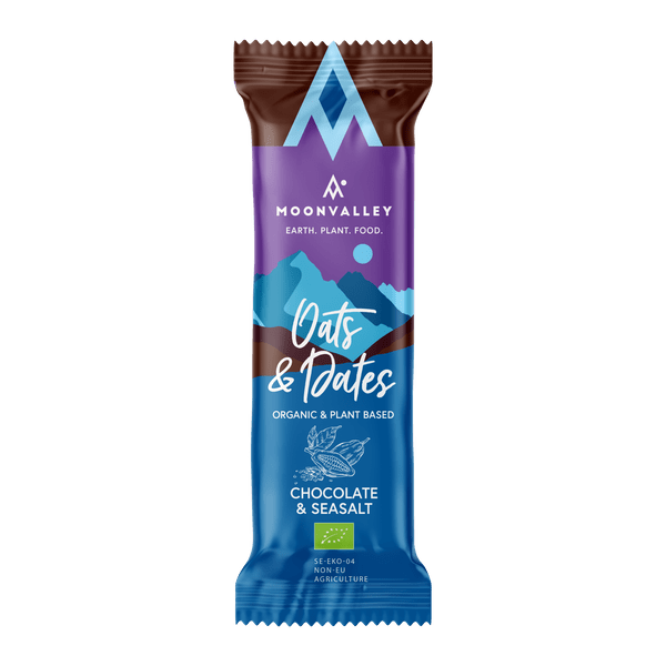 Moonvalley Chocolate & Seasalt Organic Energy Bar (50g) XMiles