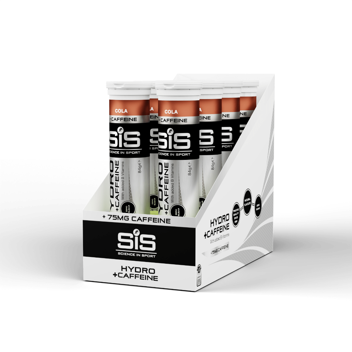 SiS Electrolyte Drinks Cola (Caffeine) / Box of 8 Tubes GO Hydro Electrolyte Tablets XMiles