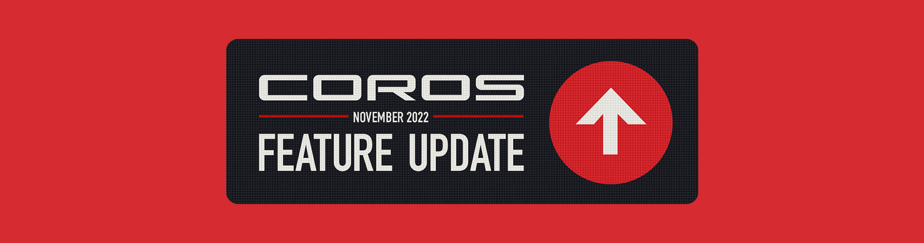 COROS Firmware Update - November 2022