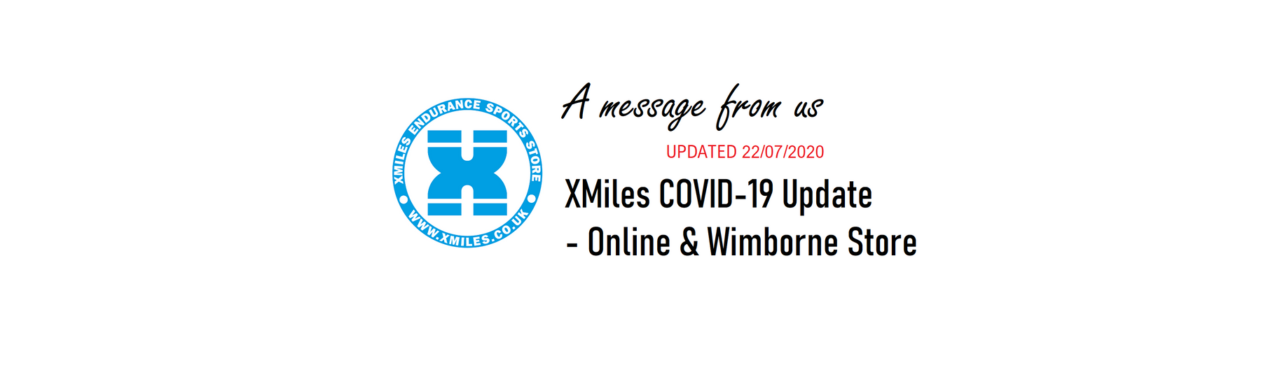 A message from us | XMiles COVID-19 Update