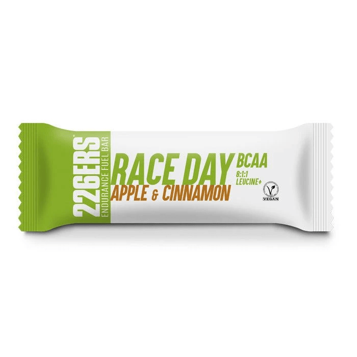 226ers Energy Bars Single Serve / Apple & Cinnamon Race Day BCAA Vegan Energy Bar XMiles