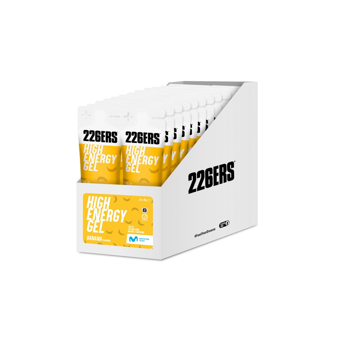 226ers Gels Box of 24 / Banana High Energy Gel XMiles