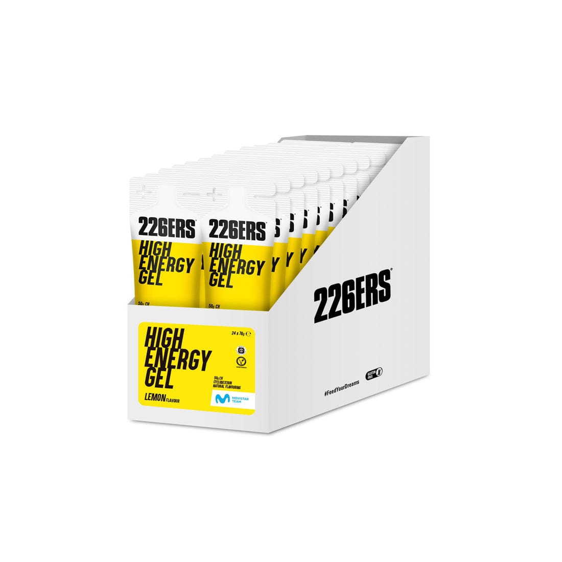 226ers Gels Box of 24 / Lemon High Energy Gel XMiles