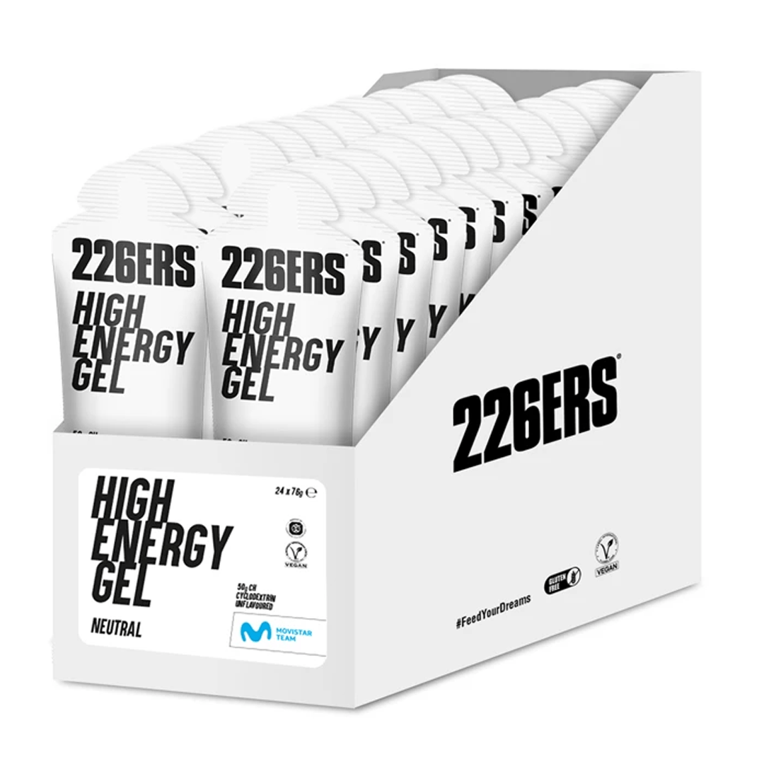 226ers Gels Box of 24 / Neutral High Energy Gel XMiles