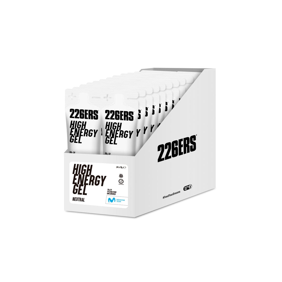 226ers Gels Box of 24 / Neutral High Energy Gel XMiles