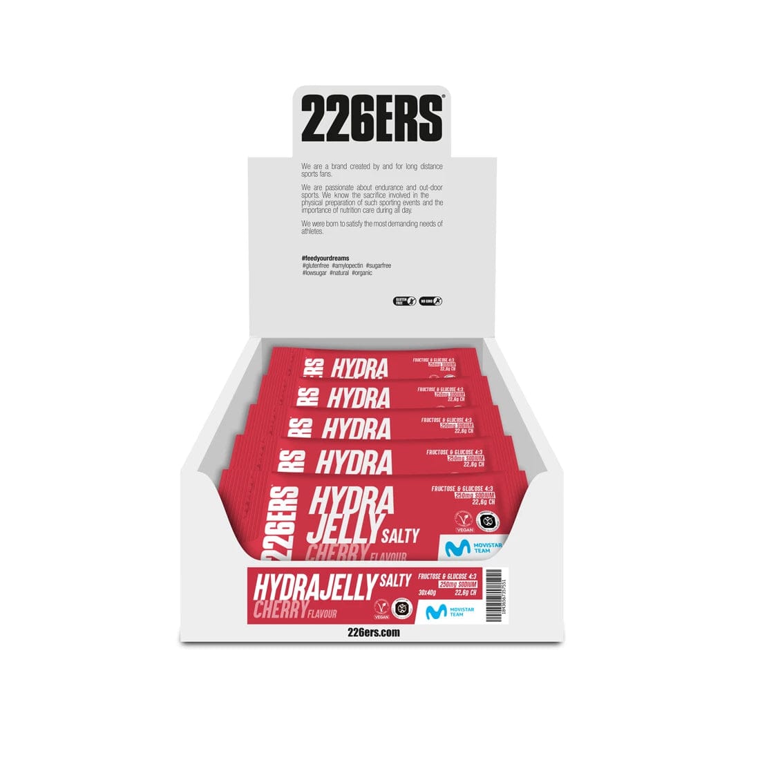 226ers Gels Box of 30 / Cherry HydraJelly XMiles