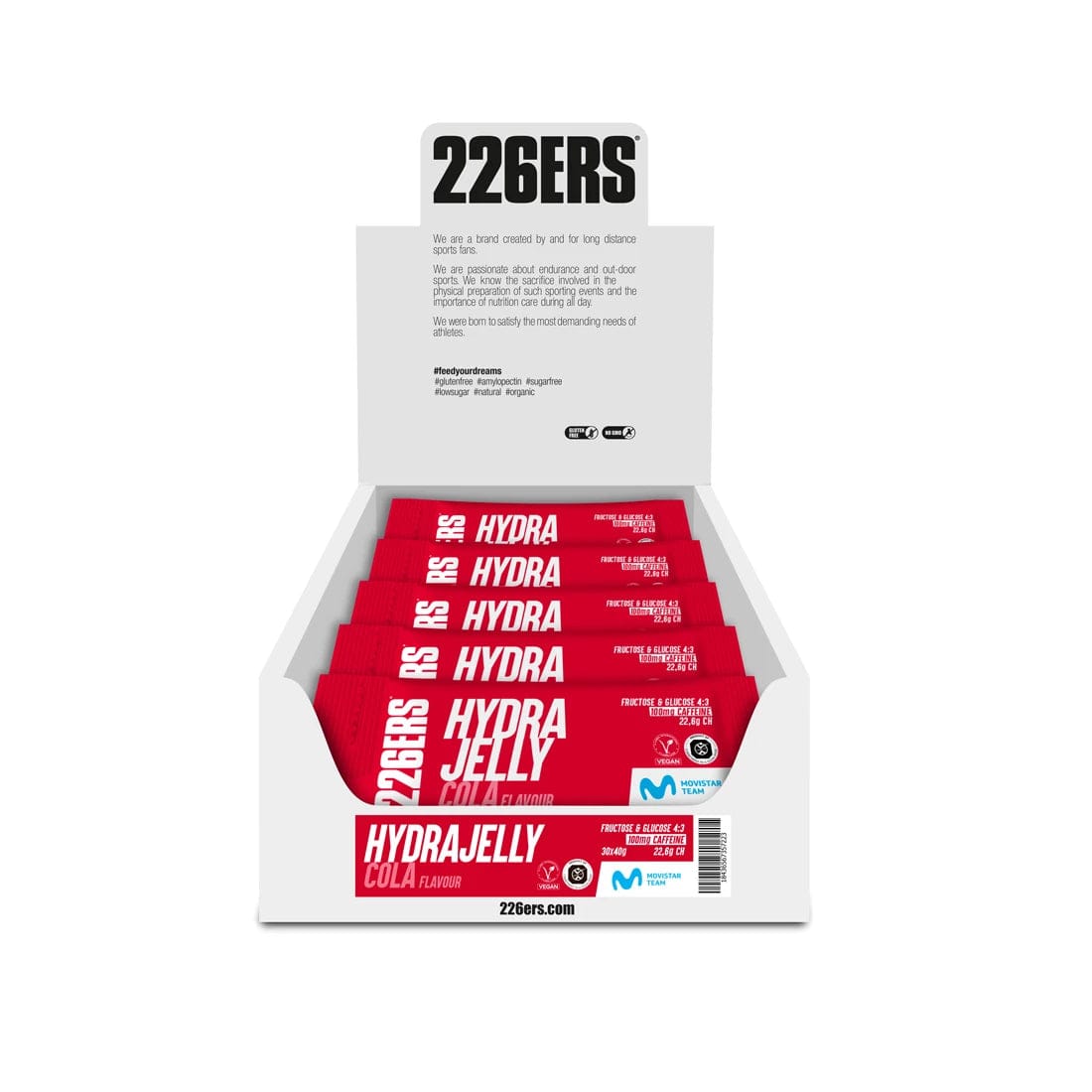 226ers Gels Box of 30 / Cola HydraJelly XMiles