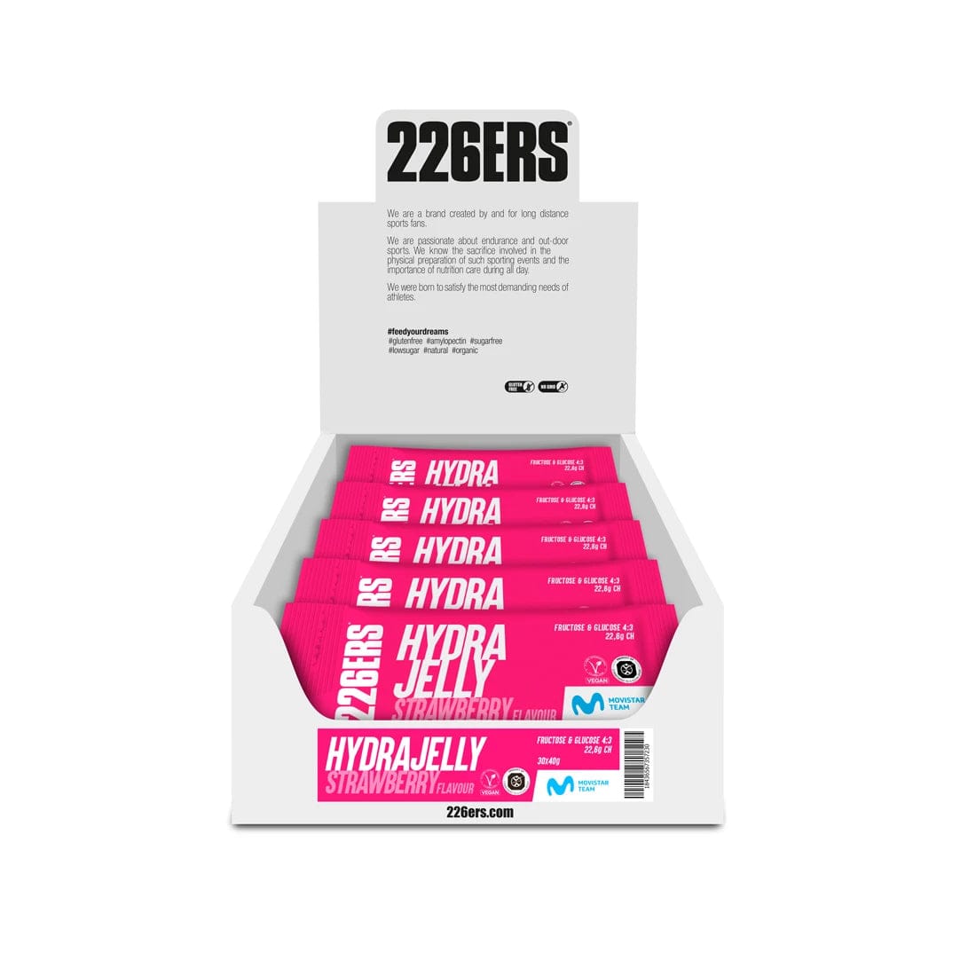 226ers Gels Box of 30 / Strawberry HydraJelly XMiles