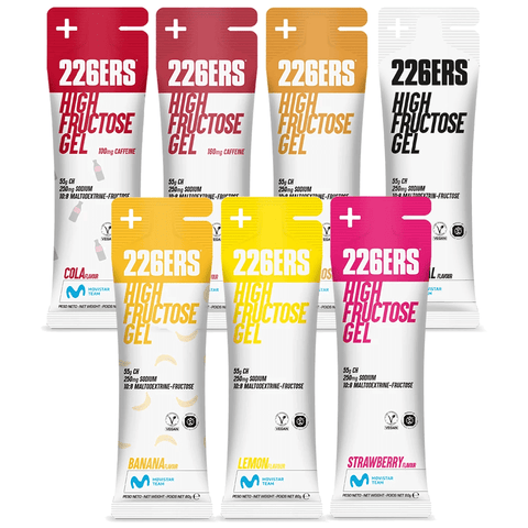 226ers Gels Pack of 7 / Mixed High Fructose Gel XMiles