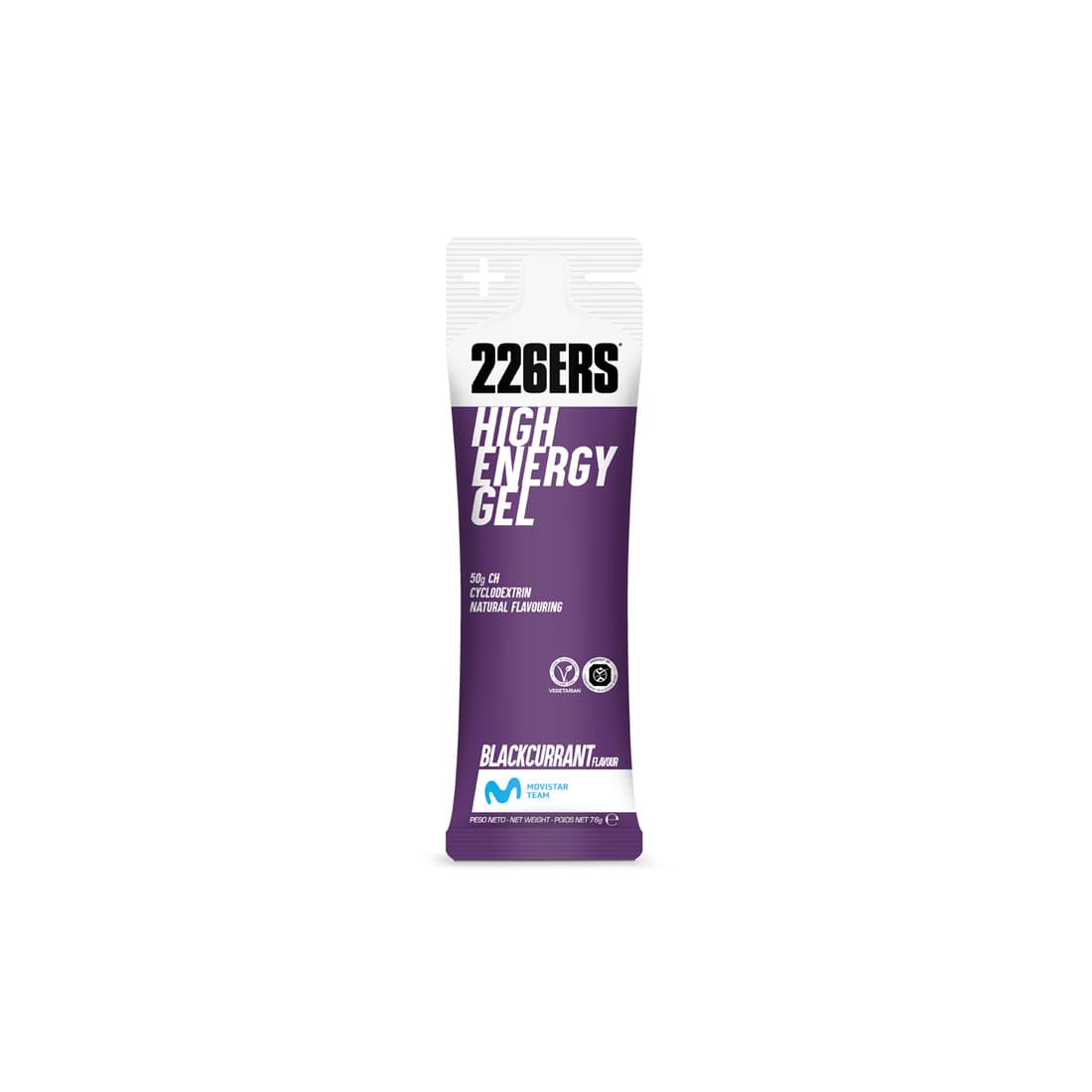 226ers Gels Single Serve / Blackcurrant (BCAA) High Energy Gel XMiles