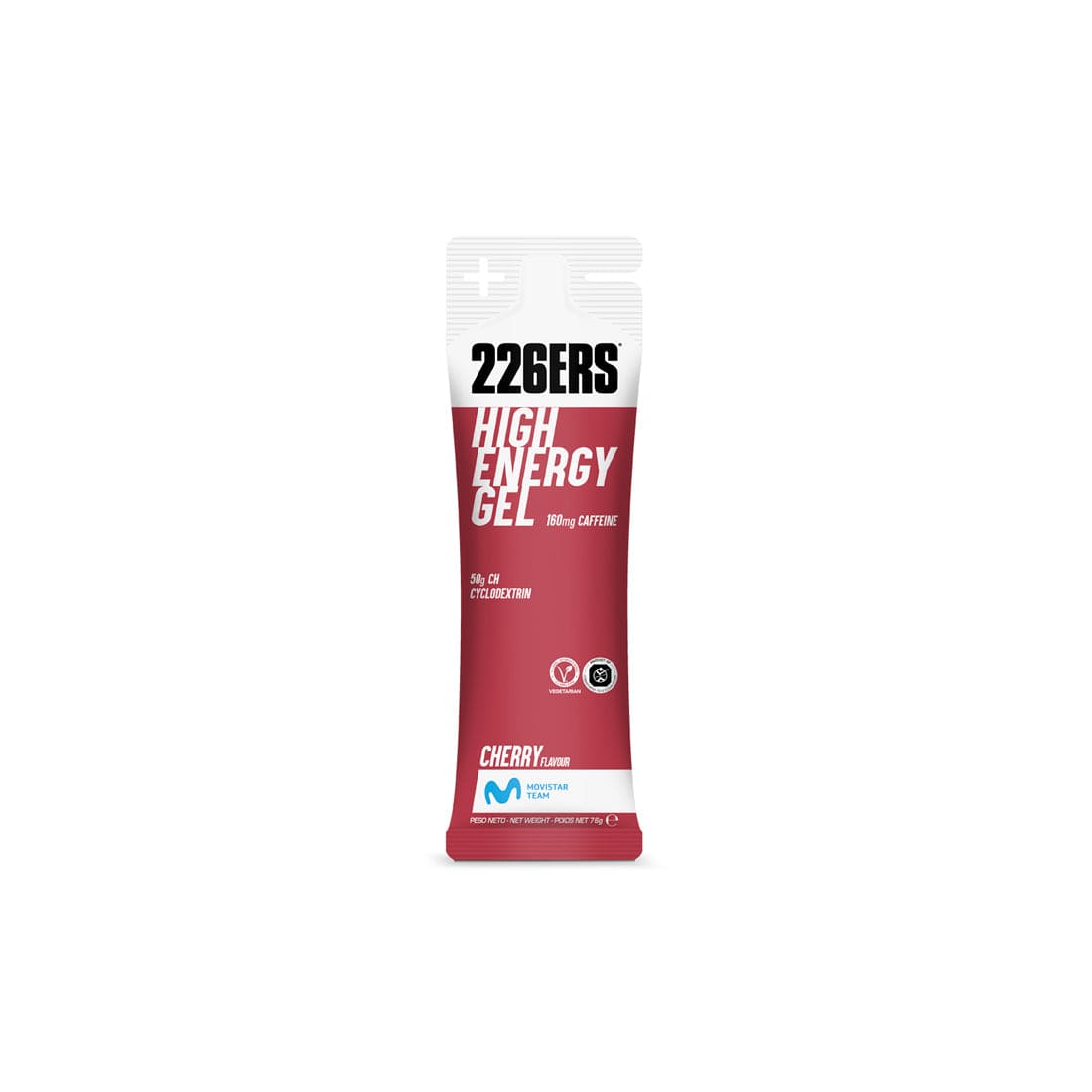 226ers Gels Single Serve / Cherry (Caffeine) High Energy Gel XMiles