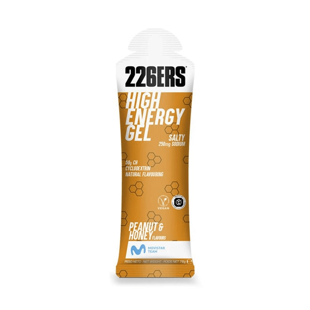 226ers Gels Single Serve / Salty Peanut & Honey High Energy Gel XMiles