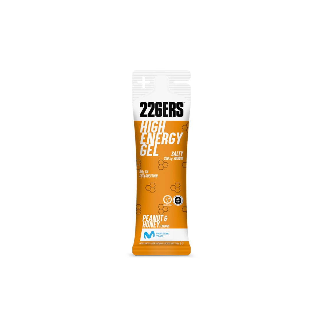 226ers Gels Single Serve / Salty Peanut & Honey High Energy Gel XMiles