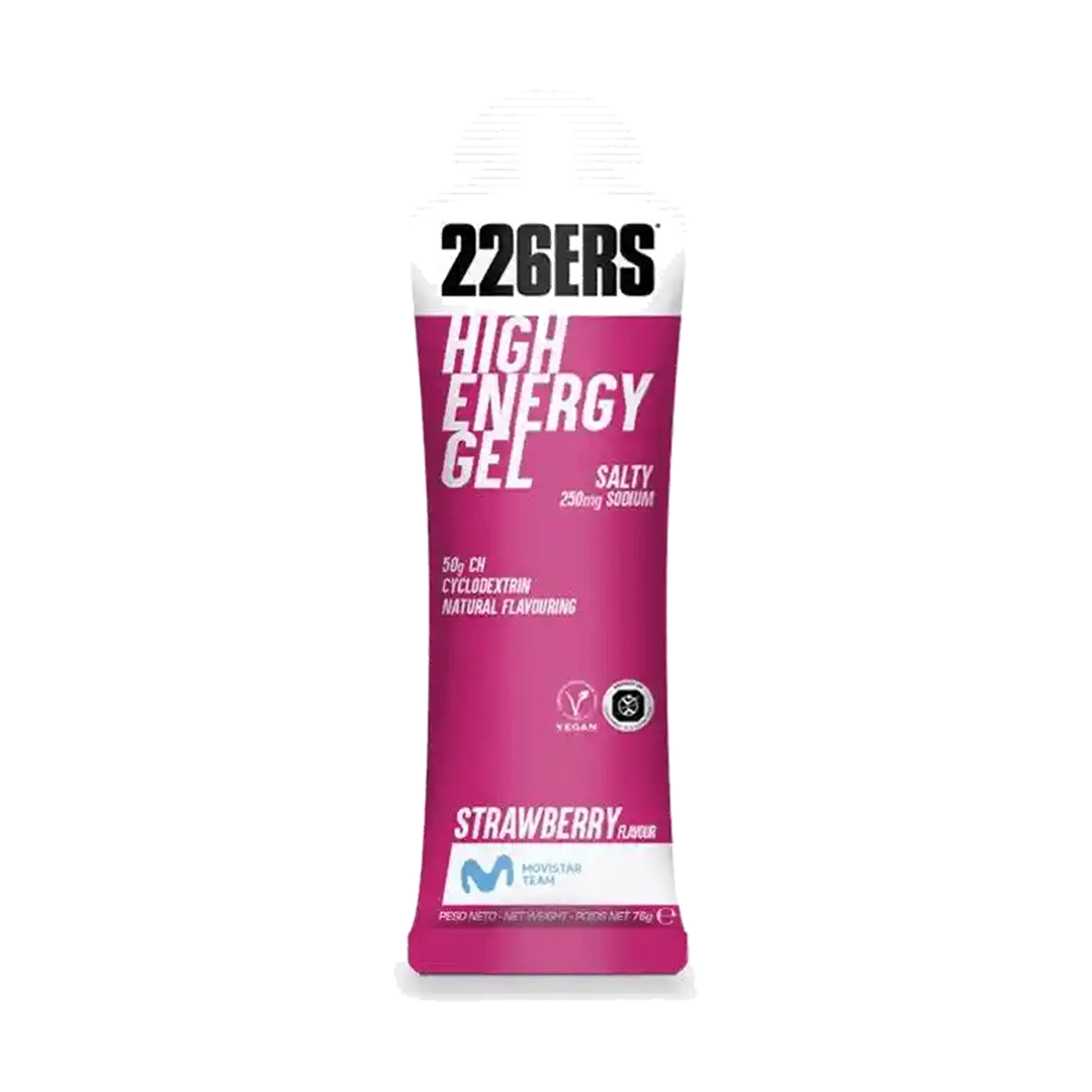 226ers Gels Single Serve / Salty Strawberry High Energy Gel XMiles