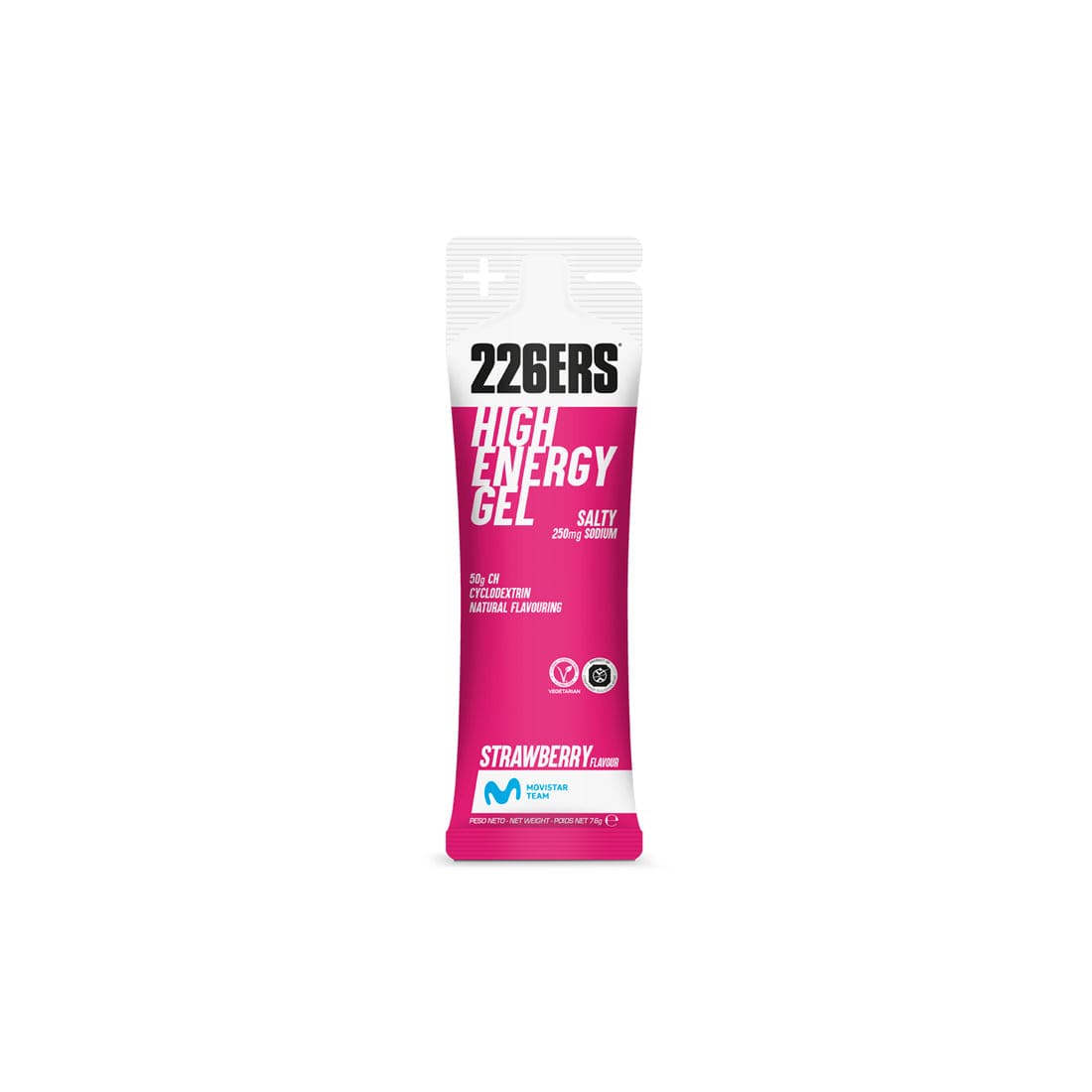 226ers Gels Single Serve / Salty Strawberry High Energy Gel XMiles