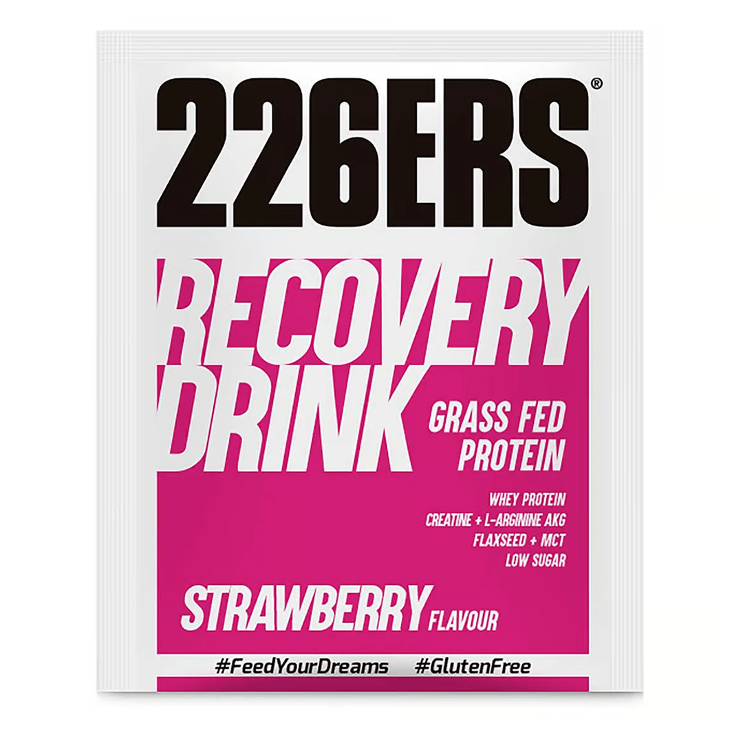 226ers Protein Drink Single Sachet / Strawberry Recovery Drink XMiles