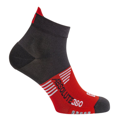 Absolute 360 Socks Small / Black / Red Performance Running Socks Ankle XMiles