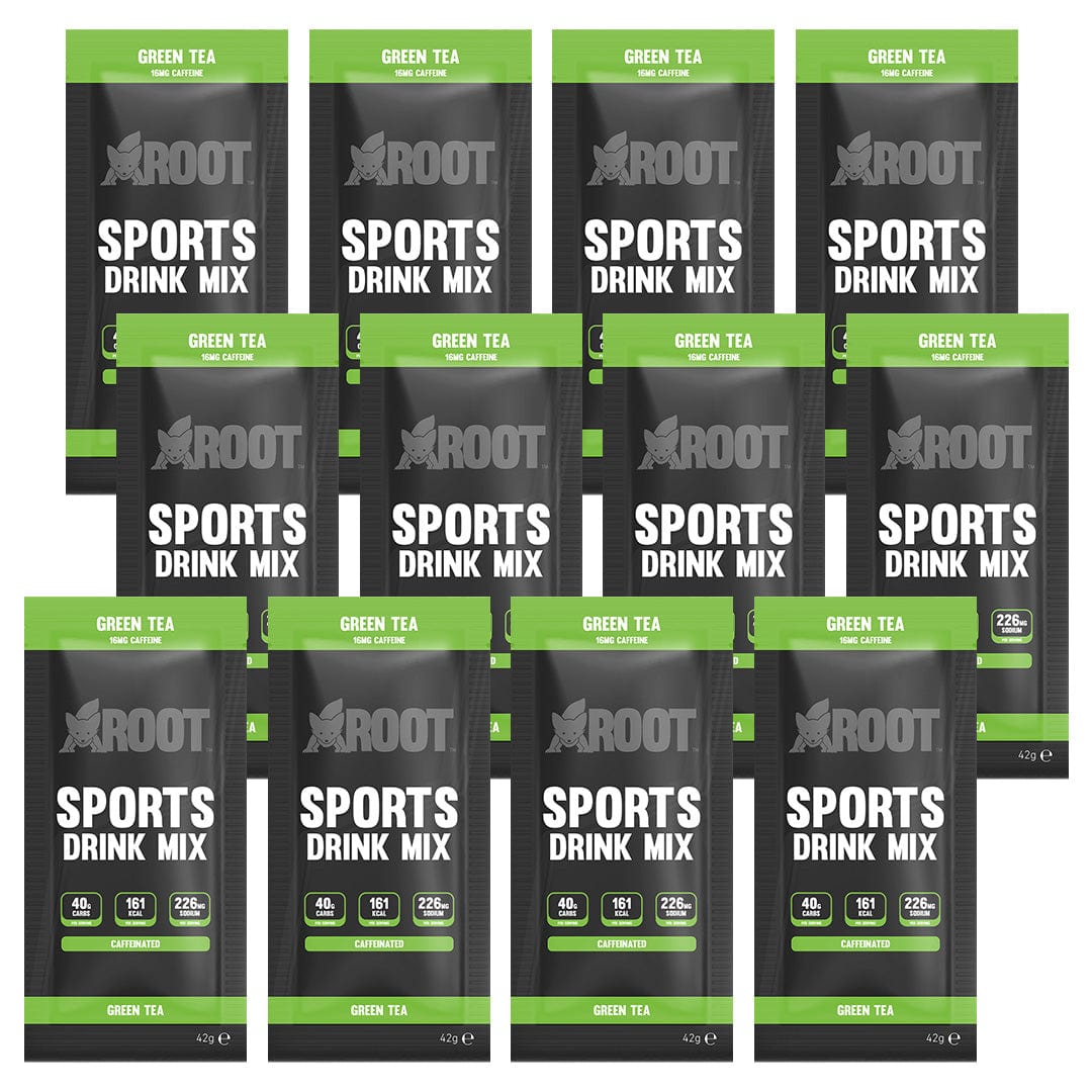 Active Root Energy Drink Box of 12 / Green Tea Sports Drink Mix XMiles