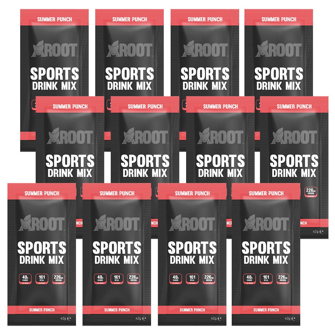 Active Root Energy Drink Box of 12 / Summer Punch Sports Drink Mix XMiles