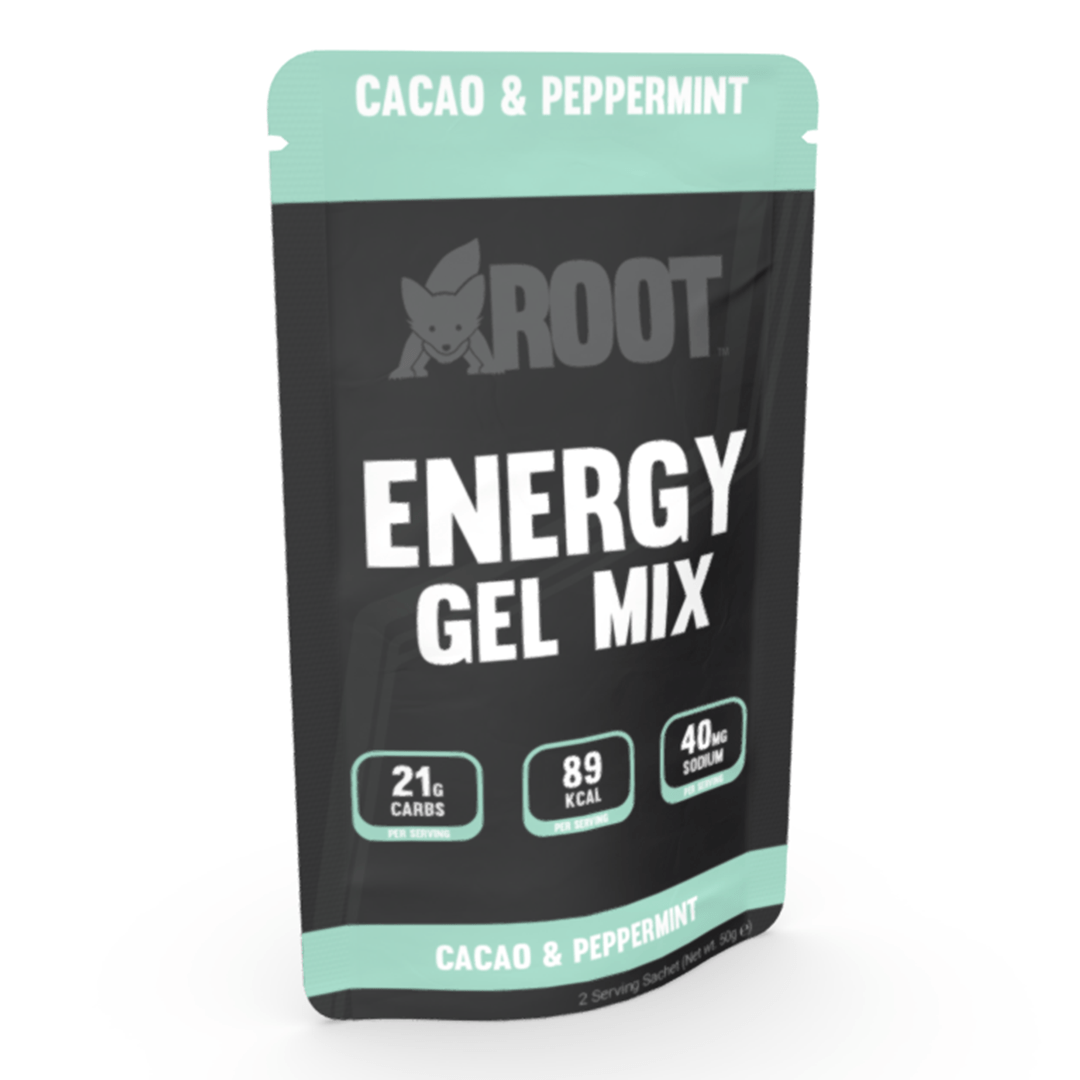 Active Root Gels 2 Serve Sachet (50g) / Cacao & Peppermint Gel Mix XMiles