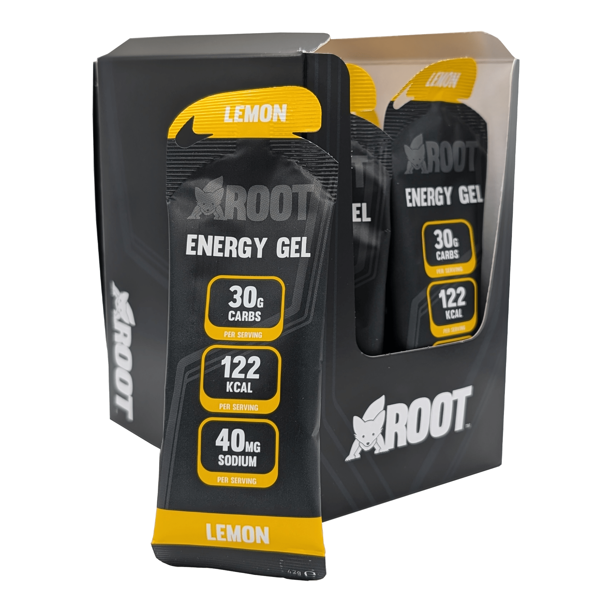 Active Root Gels Box of 20 / Lemon Energy Gel XMiles