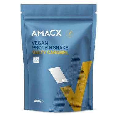 Amacx Protein Drink 19 Serving Pouch (800g) / Salty Caramel Vegan Protein Shake XMiles