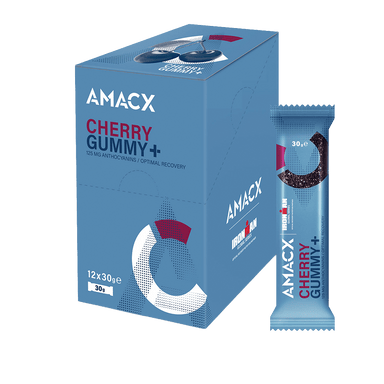 Amacx Supplement Box of 12 / Cherry Cherry Gummy + XMiles