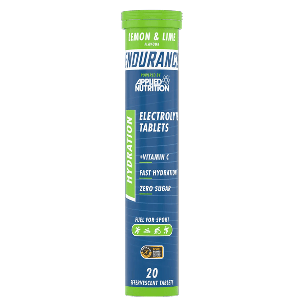 Applied Nutrition Electrolyte Drinks 20 Serving Tube / Lemon & Lime Endurance Hydration Electrolyte Tablets XMiles
