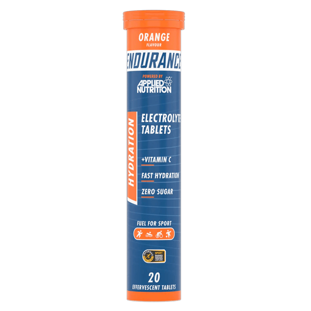 Applied Nutrition Electrolyte Drinks 20 Serving Tube / Orange Endurance Hydration Electrolyte Tablets XMiles