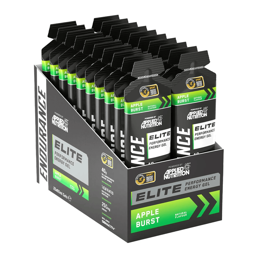 Applied Nutrition Gels Box of 20 / Apple Burst Endurance Elite Performance Energy Gel XMiles