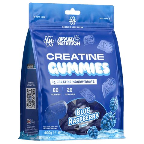 Applied Nutrition Supplement 20 Serve Pouch (400g) / Blue Raspberry Creatine Monohydrate Gummies XMiles