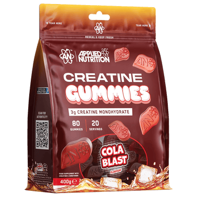 Applied Nutrition Supplement 20 Serve Pouch (400g) / Cola Blast Creatine Monohydrate Gummies XMiles
