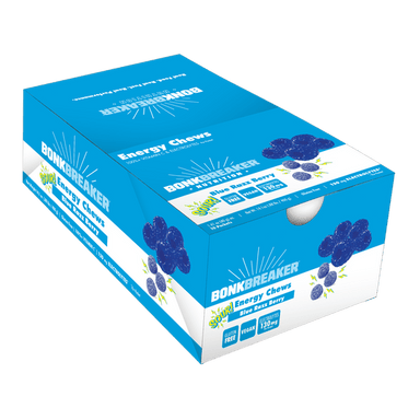 Bonk Breaker Chews Box of 10 / Sour Blue Raspberry Energy Chews XMiles