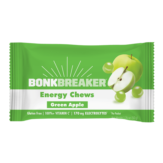 Bonk Breaker Chews Single Serve / Green Apple Energy Chews XMiles