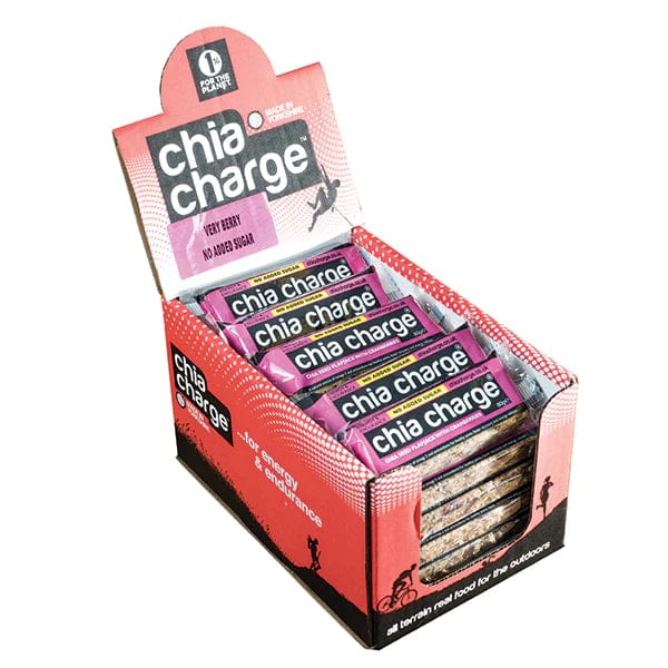 Chia Charge Energy Bars Box of 20 / Berry Chia Energy Flapjack XMiles
