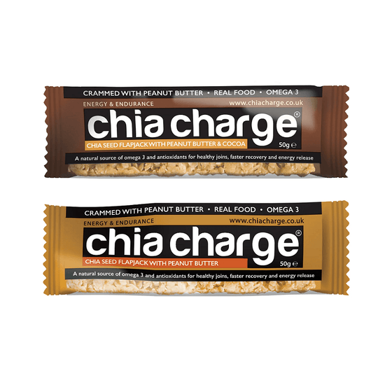 Chia Charge Energy Bars Peanut Butter Flapjack (50g) XMiles