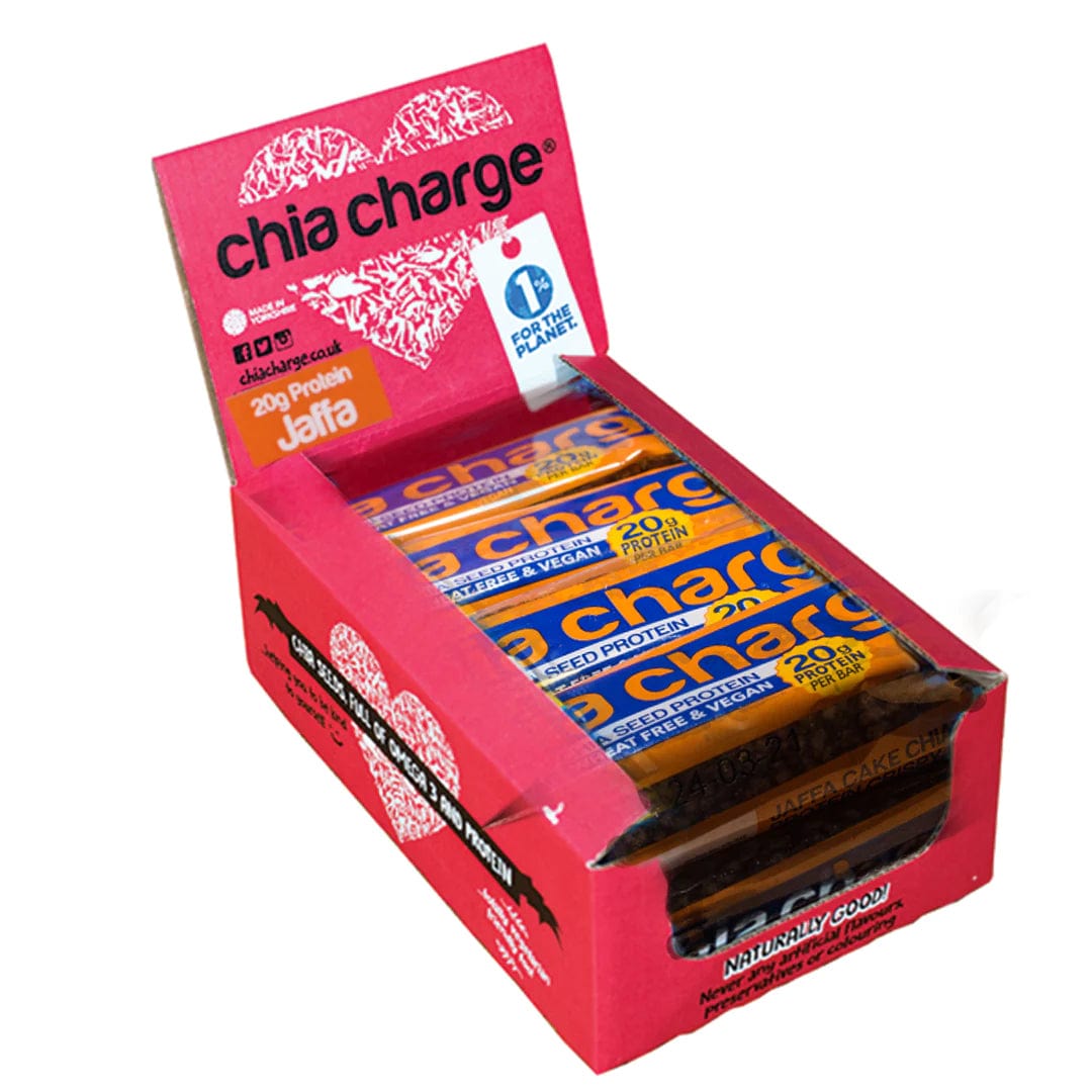 Chia Charge Protein Bar Crispy Vegan Protein Bars (60g) XMiles