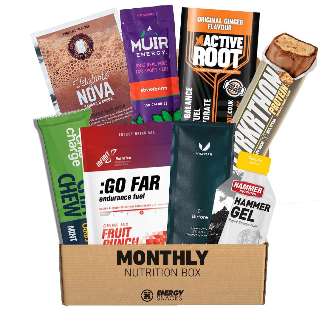 EnergySnacks Nutrition Box Vegan Monthly Nutrition Box XMiles