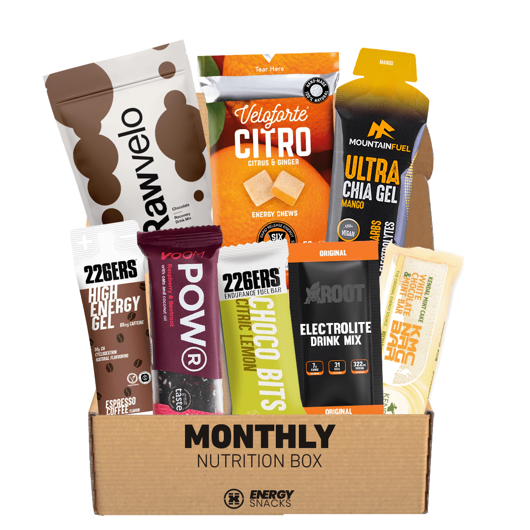 EnergySnacks Nutrition Box Vegan Monthly Nutrition Box XMiles