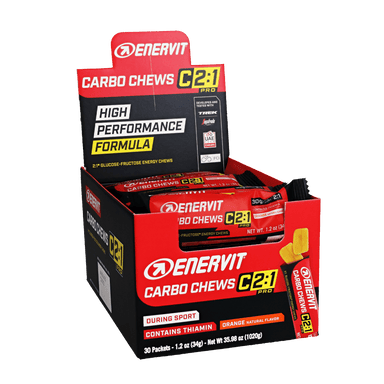 Enervit Chews Box of 30 / Orange C2:1 Pro Carbo Chews XMiles