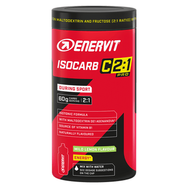 Enervit Energy Drink 10 Serving Tub (650g) / Lemon C2:1 Pro Isocarb XMiles