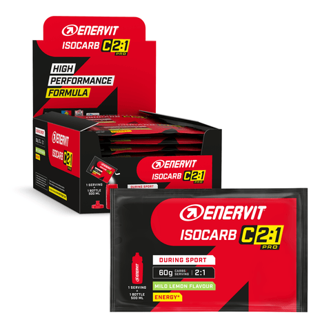 Enervit Energy Drink Box of 20 / Lemon C2:1 Pro Isocarb XMiles