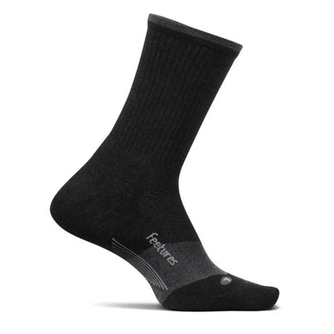 Feetures Socks M / Charcoal Trail Max Cushion Mini Crew XMiles