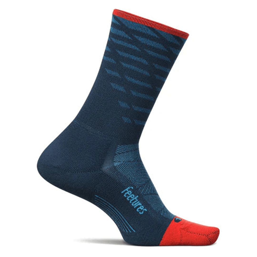 Feetures Socks M / Tempo Blue Elite Light Cushion Mini Crew Running Sock XMiles