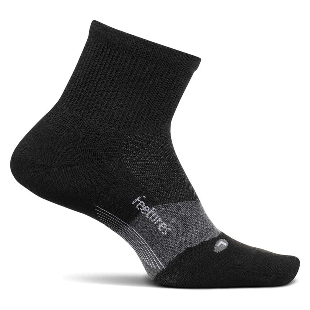 Feetures Socks S / Charcoal Merino 10 Cushion Quarter Sock XMiles