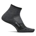 Feetures Socks S / Gray Trail Max Cushion Quarter XMiles