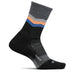 Feetures Socks S / Switchback Charcoal Merino 10 Cushion Mini Crew Sock XMiles