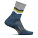 Feetures Socks S / Switchback Navy Merino 10 Cushion Mini Crew Sock XMiles