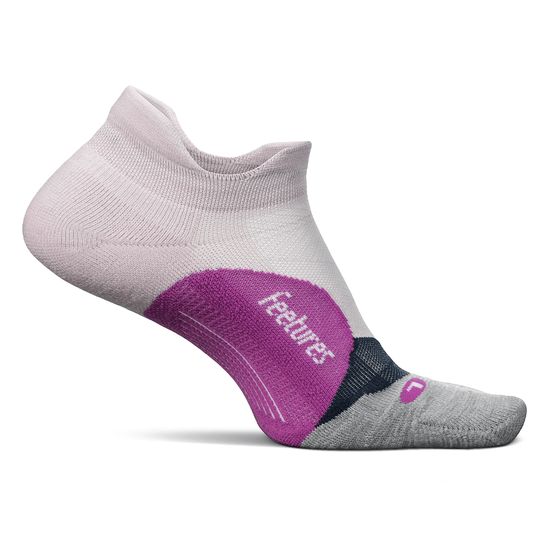 Feetures Socks S / Virtual Lilac Elite Light Cushion No Show Tab Running Sock XMiles